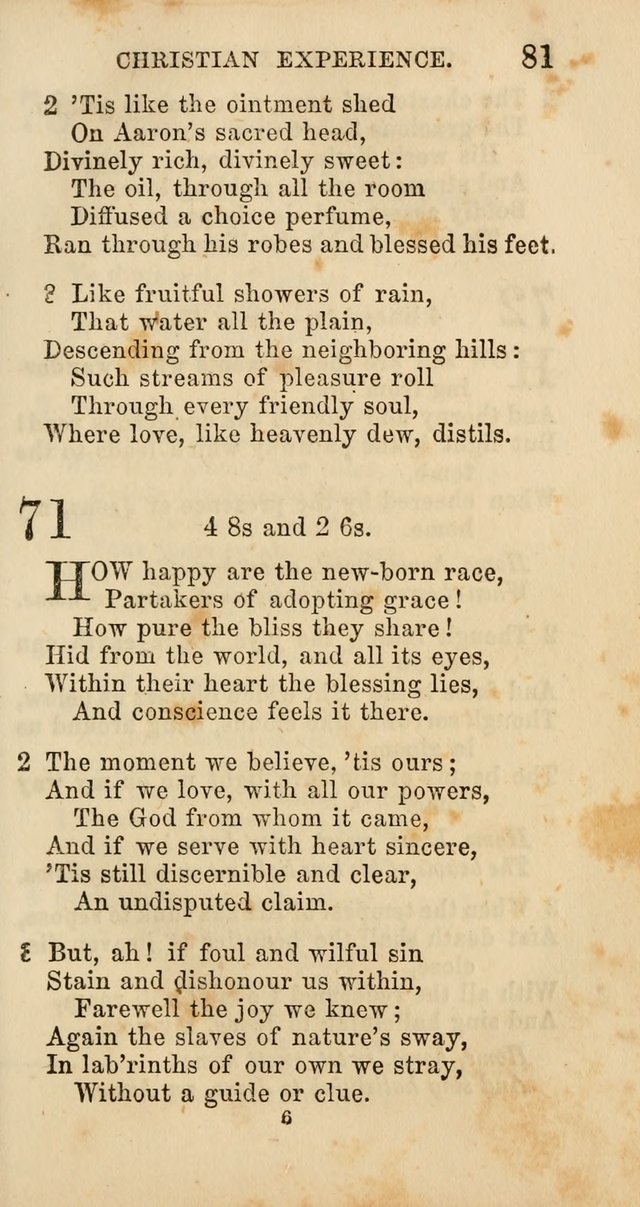 Select Melodies; Comprising the Best Hymns and Spiritual Songs in Common Use, and not generally found in standard church hymn-books: as also a number of original pieces, and translations from...German page 83