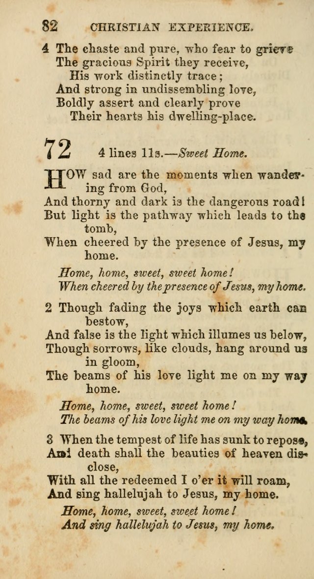 Select Melodies; Comprising the Best Hymns and Spiritual Songs in Common Use, and not generally found in standard church hymn-books: as also a number of original pieces, and translations from...German page 84