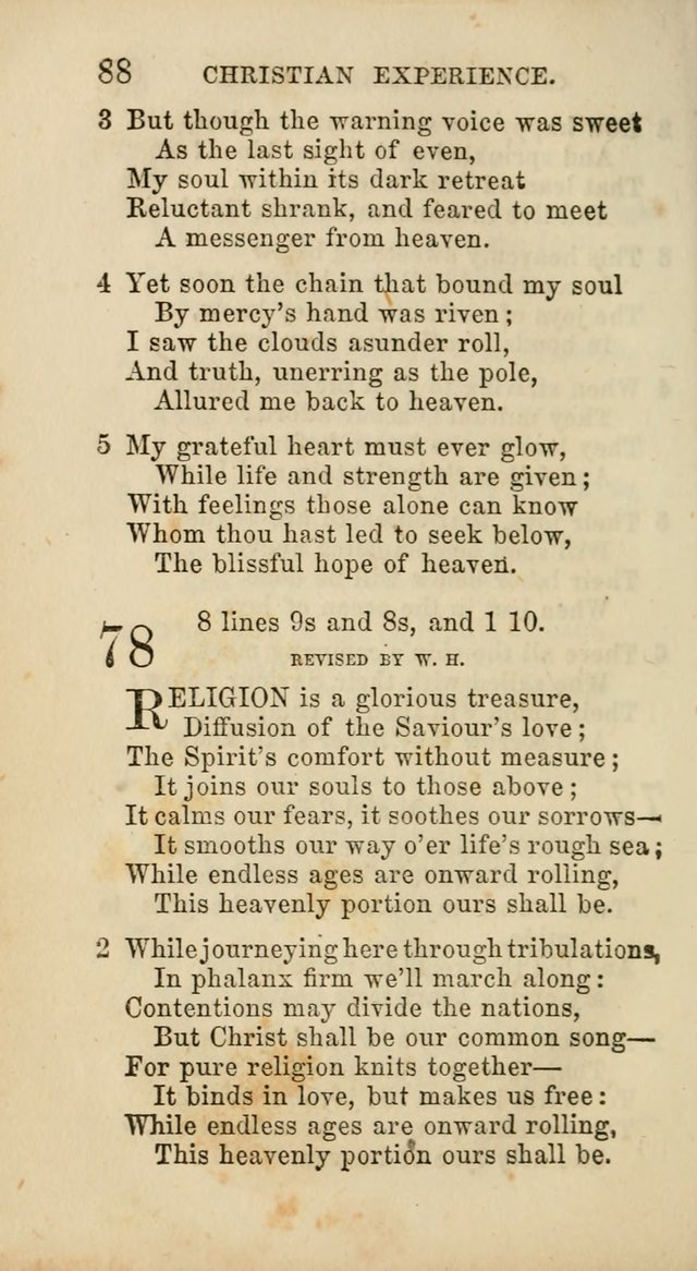 Select Melodies; Comprising the Best Hymns and Spiritual Songs in Common Use, and not generally found in standard church hymn-books: as also a number of original pieces, and translations from...German page 90