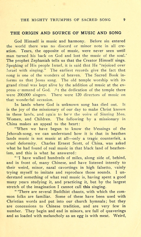 The Sheet Music of Heaven (Spiritual Song): The Mighty Triumphs of Sacred Song page x