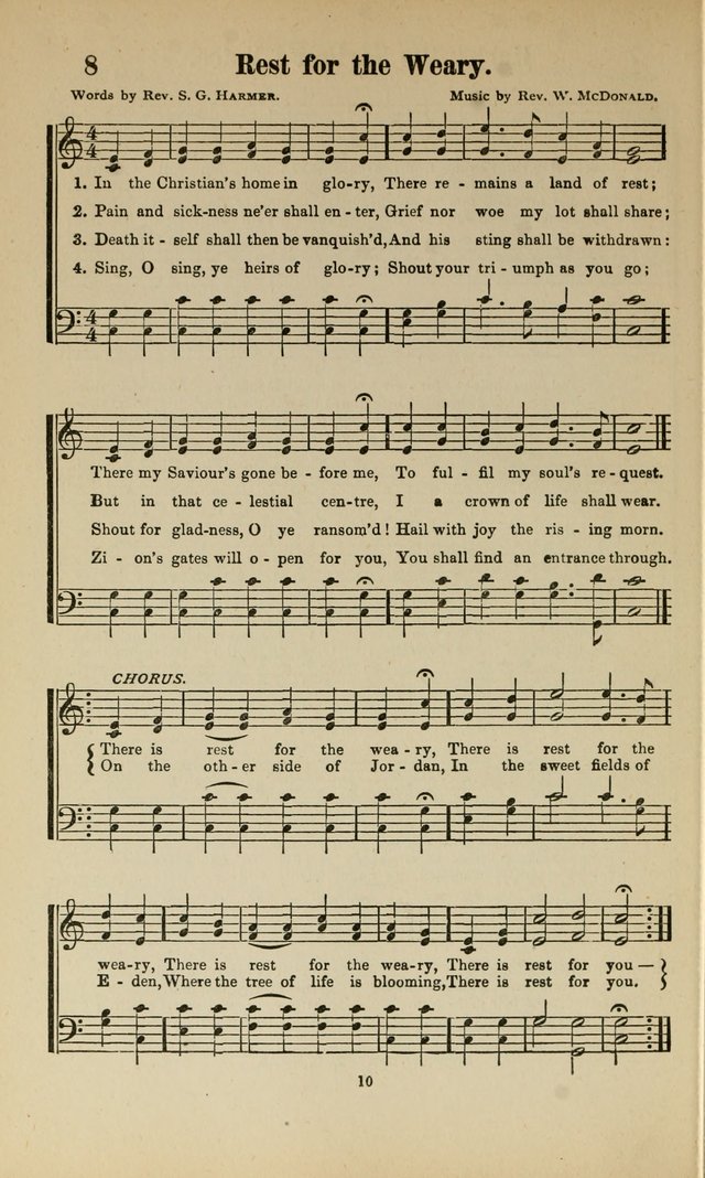 Sacred Melodies Nos.1 and 2 combined: As used by Evangelist H. W. Brown and others, in Gospel Meetings and other religious services page 10