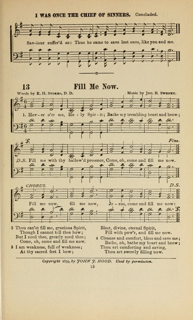 Sacred Melodies Nos.1 and 2 combined: As used by Evangelist H. W. Brown and others, in Gospel Meetings and other religious services page 15