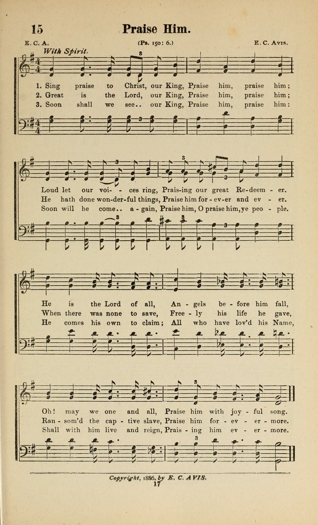 Sacred Melodies Nos.1 and 2 combined: As used by Evangelist H. W. Brown and others, in Gospel Meetings and other religious services page 17