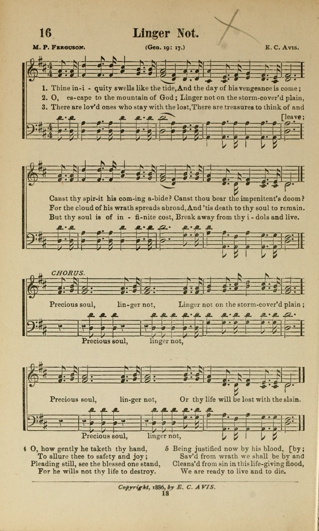 Sacred Melodies Nos.1 and 2 combined: As used by Evangelist H. W. Brown and others, in Gospel Meetings and other religious services page 18