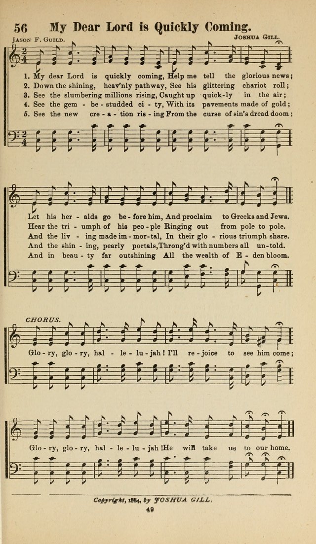 Sacred Melodies Nos.1 and 2 combined: As used by Evangelist H. W. Brown and others, in Gospel Meetings and other religious services page 49