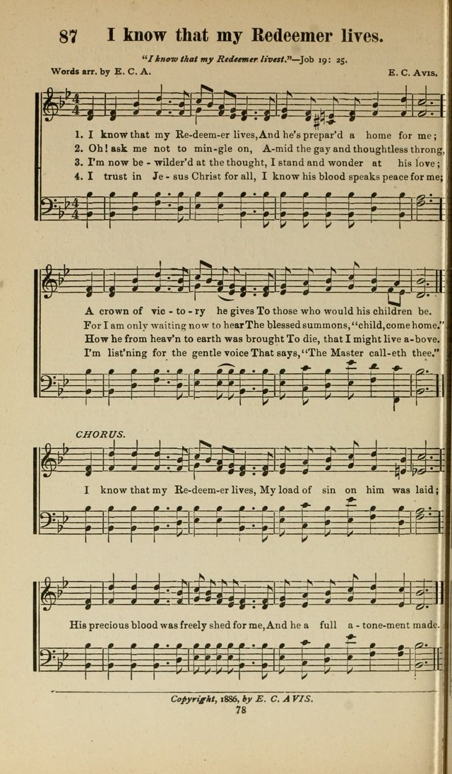 Sacred Melodies Nos.1 and 2 combined: As used by Evangelist H. W. Brown and others, in Gospel Meetings and other religious services page 78