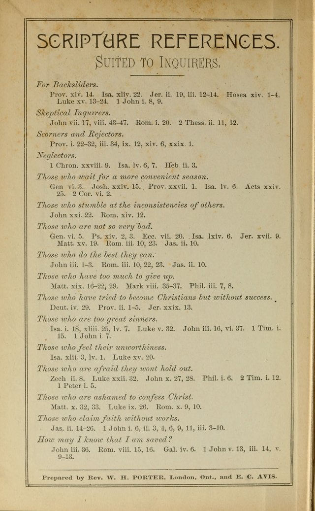 Sacred Melodies Nos.1 and 2 combined: As used by Evangelist H. W. Brown and others, in Gospel Meetings and other religious services page iii