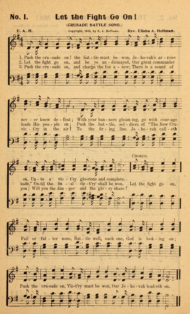 Songs of the New Crusade: a collection of stirring twentieth century temperance songs page 1