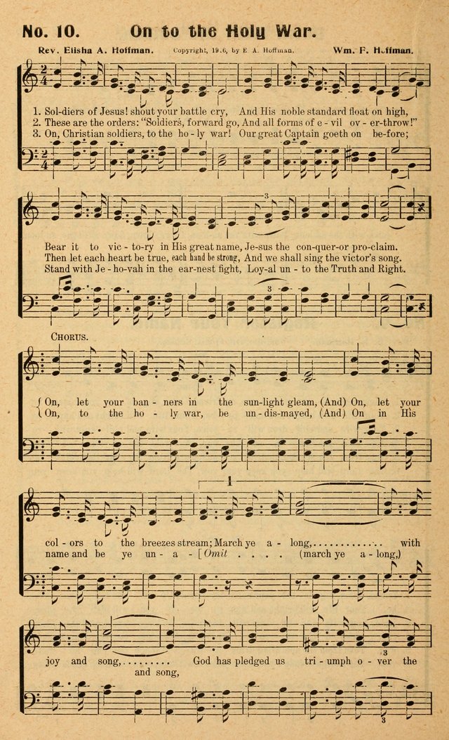 Songs of the New Crusade: a collection of stirring twentieth century temperance songs page 10