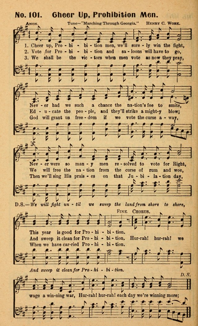 Songs of the New Crusade: a collection of stirring twentieth century temperance songs page 100