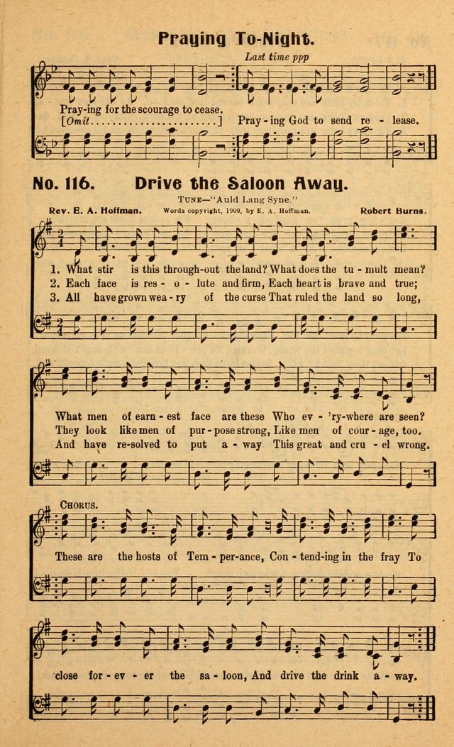 Songs of the New Crusade: a collection of stirring twentieth century temperance songs page 115