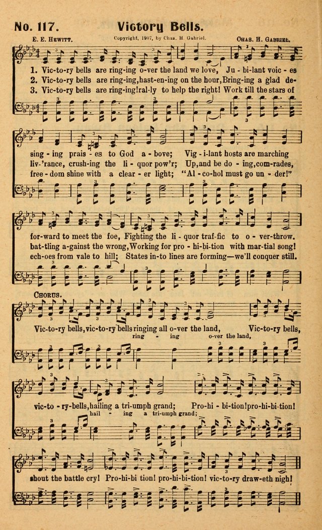 Songs of the New Crusade: a collection of stirring twentieth century temperance songs page 116