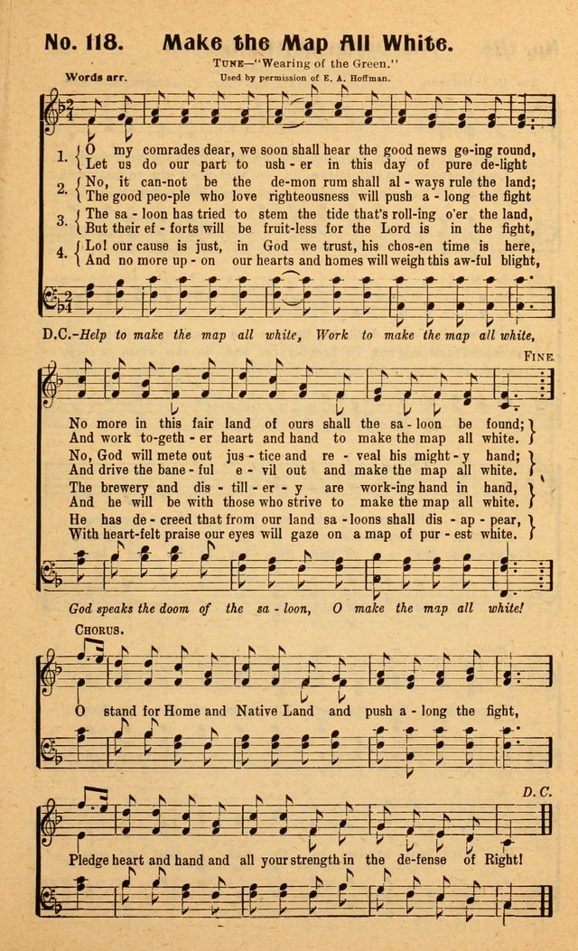 Songs of the New Crusade: a collection of stirring twentieth century temperance songs page 117