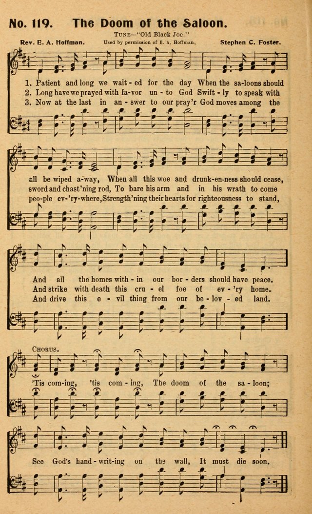 Songs of the New Crusade: a collection of stirring twentieth century temperance songs page 118