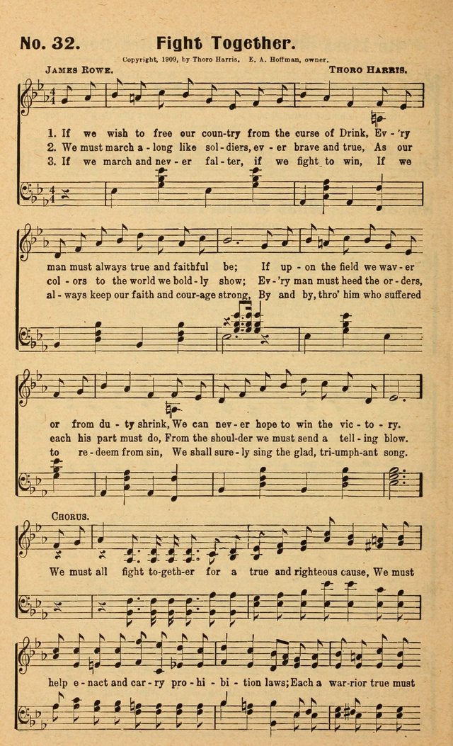 Songs of the New Crusade: a collection of stirring twentieth century temperance songs page 36