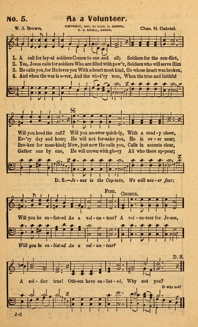 Songs of the New Crusade: a collection of stirring twentieth century temperance songs page 5