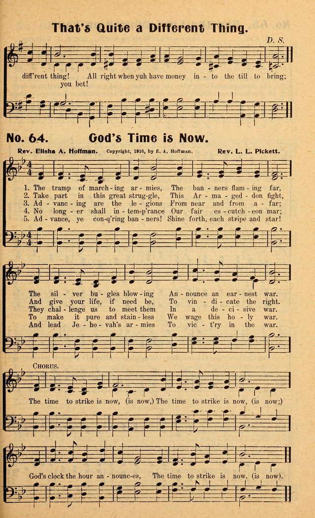 Songs of the New Crusade: a collection of stirring twentieth century temperance songs page 65