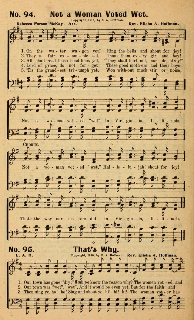 Songs of the New Crusade: a collection of stirring twentieth century temperance songs page 94