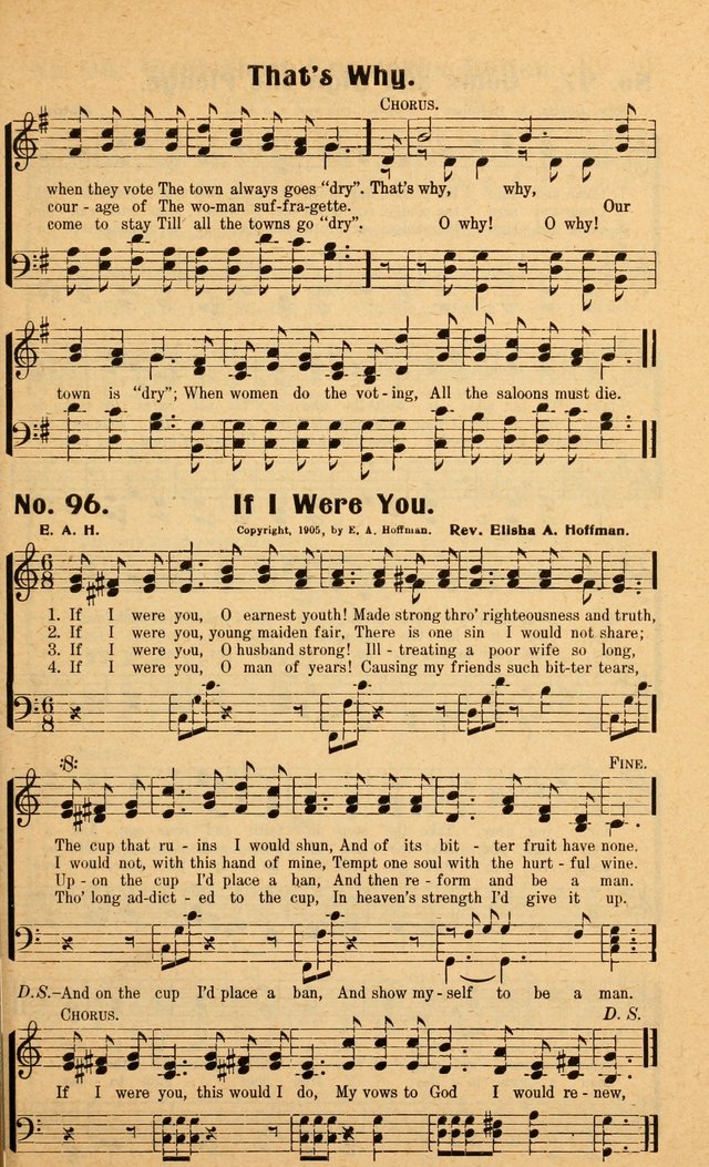 Songs of the New Crusade: a collection of stirring twentieth century temperance songs page 95