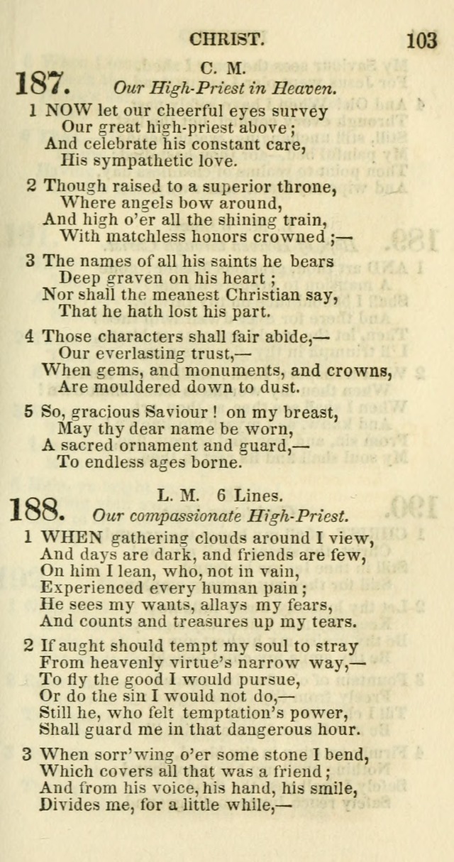 Social Psalmist: or hymns, selected for the private use and social meetings of evangelical Christians page 107