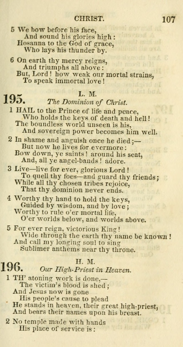 Social Psalmist: or hymns, selected for the private use and social meetings of evangelical Christians page 111