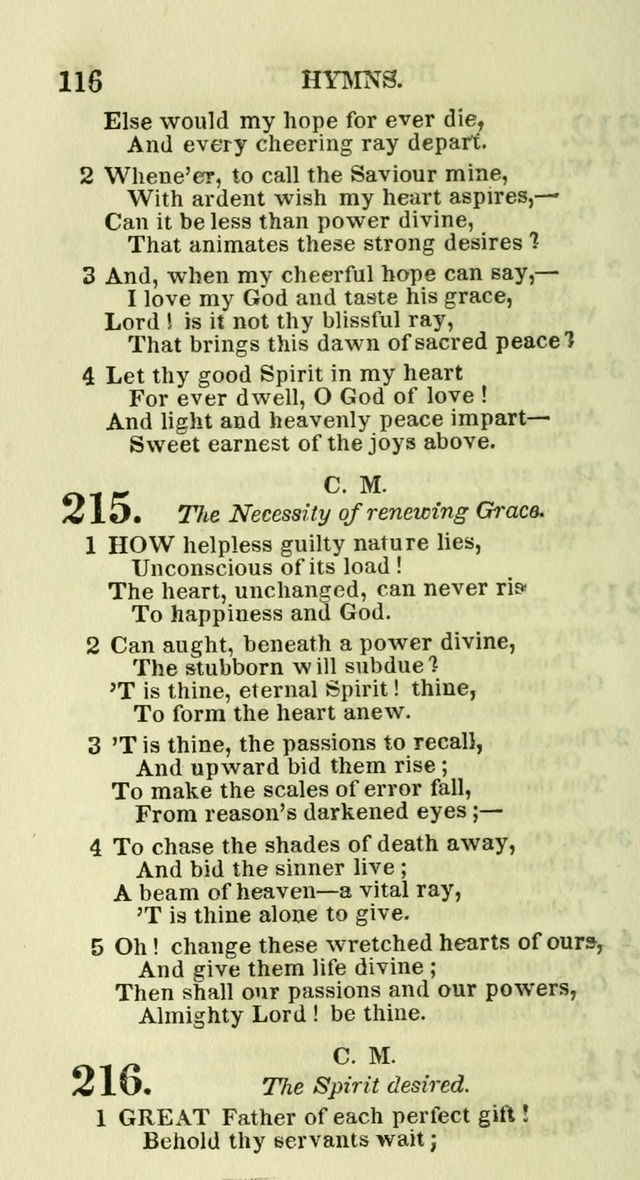 Social Psalmist: or hymns, selected for the private use and social meetings of evangelical Christians page 120