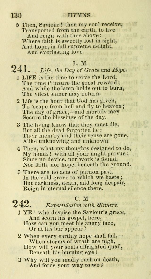 Social Psalmist: or hymns, selected for the private use and social meetings of evangelical Christians page 134