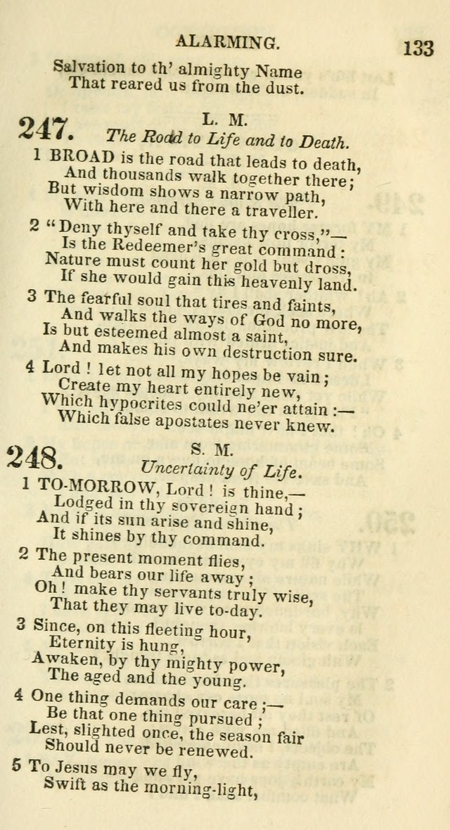 Social Psalmist: or hymns, selected for the private use and social meetings of evangelical Christians page 137