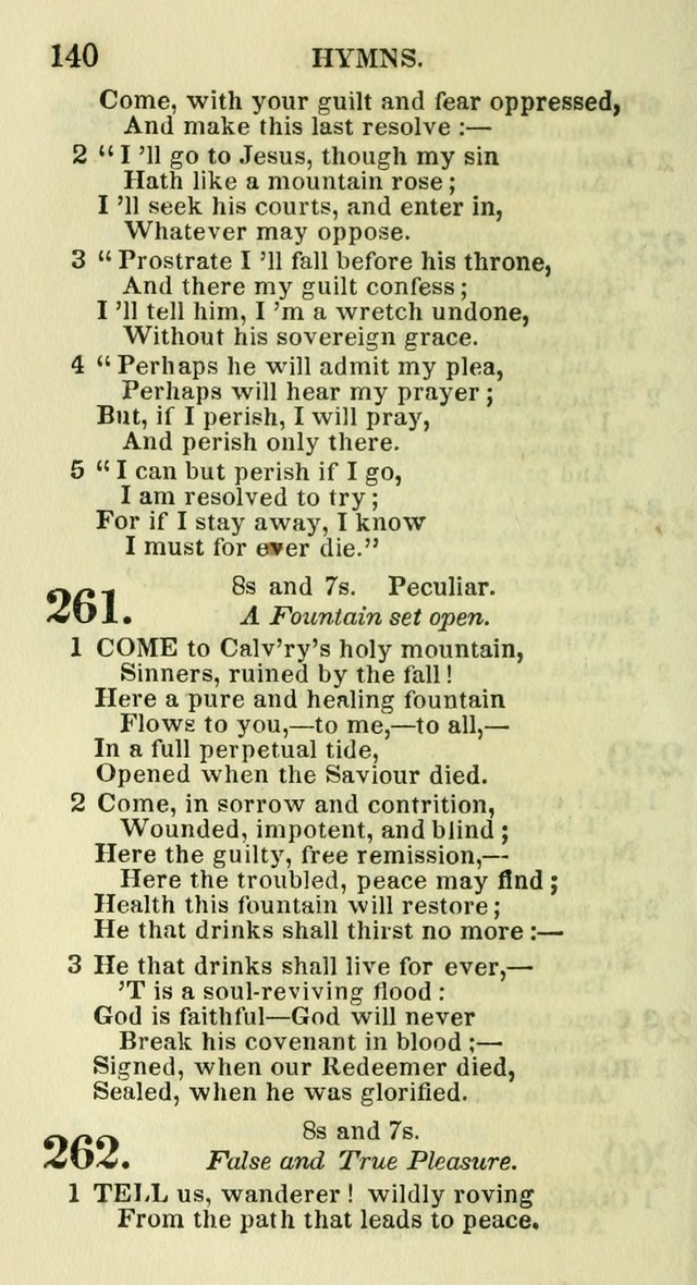 Social Psalmist: or hymns, selected for the private use and social meetings of evangelical Christians page 146