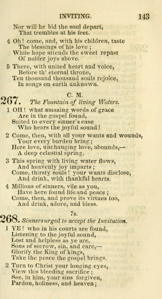 Social Psalmist: or hymns, selected for the private use and social meetings of evangelical Christians page 149