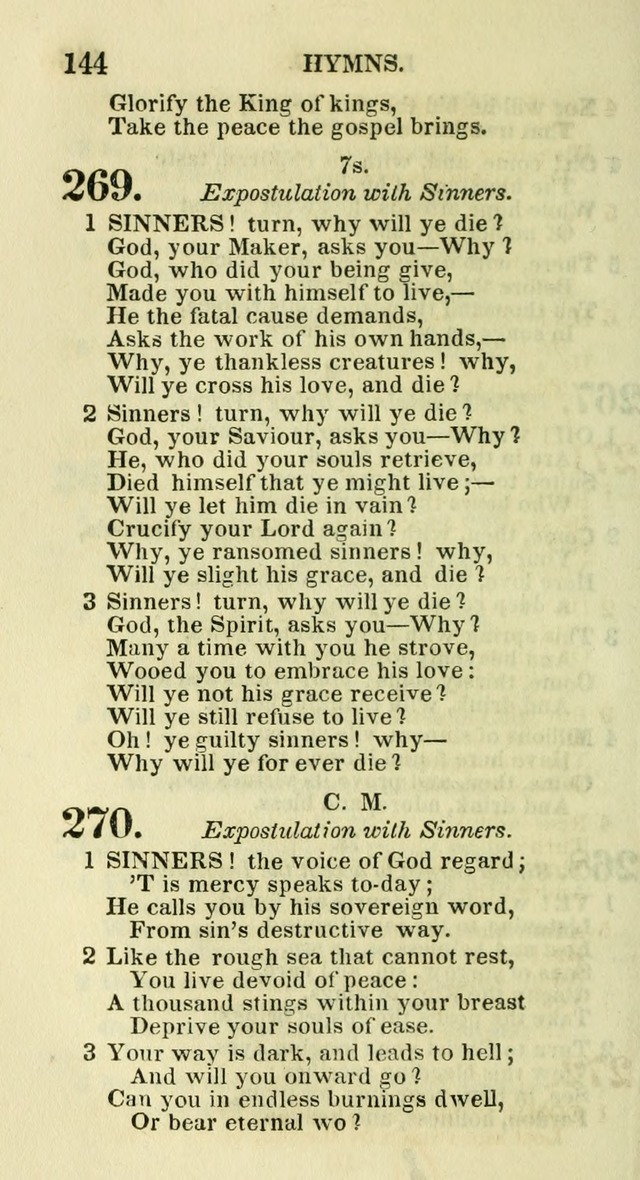 Social Psalmist: or hymns, selected for the private use and social meetings of evangelical Christians page 150