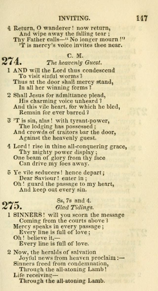 Social Psalmist: or hymns, selected for the private use and social meetings of evangelical Christians page 153