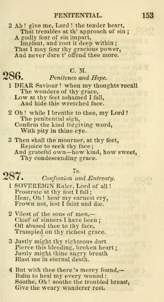 Social Psalmist: or hymns, selected for the private use and social meetings of evangelical Christians page 159