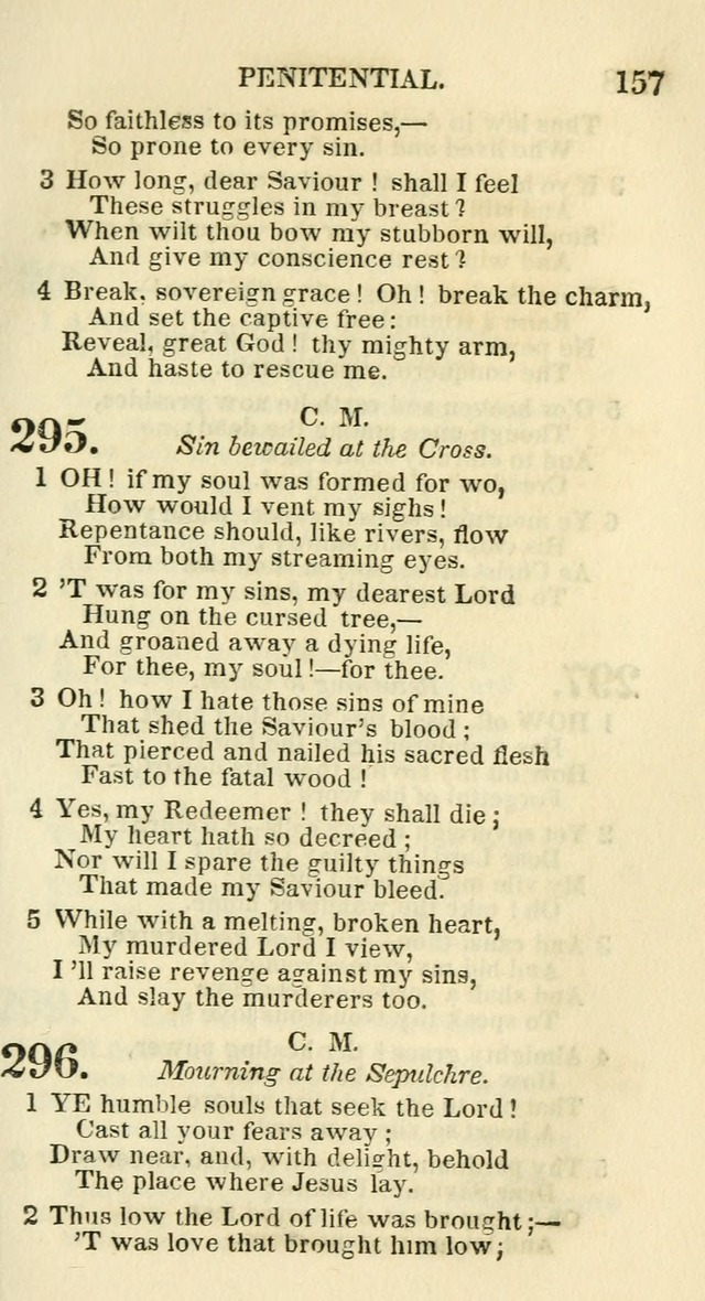 Social Psalmist: or hymns, selected for the private use and social meetings of evangelical Christians page 163