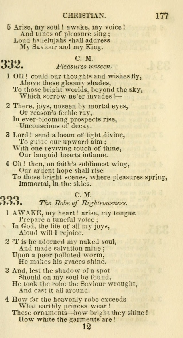 Social Psalmist: or hymns, selected for the private use and social meetings of evangelical Christians page 183