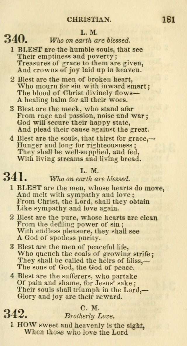 Social Psalmist: or hymns, selected for the private use and social meetings of evangelical Christians page 187