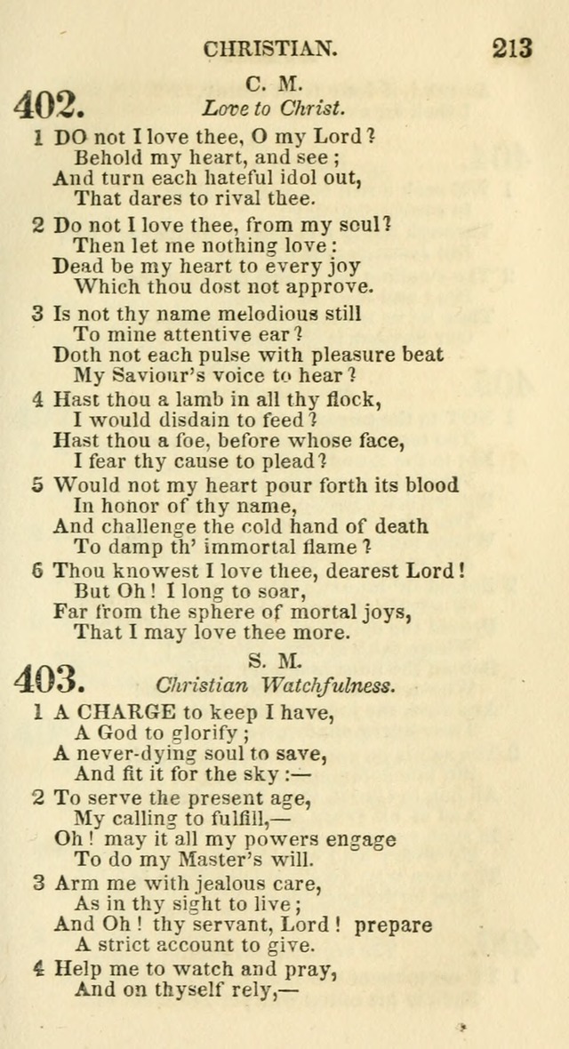 Social Psalmist: or hymns, selected for the private use and social meetings of evangelical Christians page 219