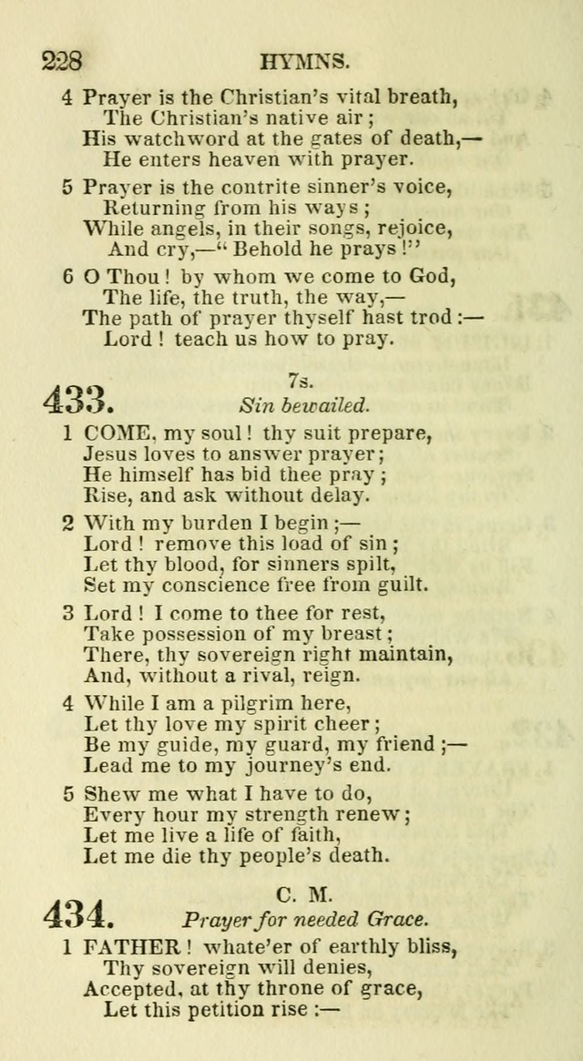 Social Psalmist: or hymns, selected for the private use and social meetings of evangelical Christians page 234