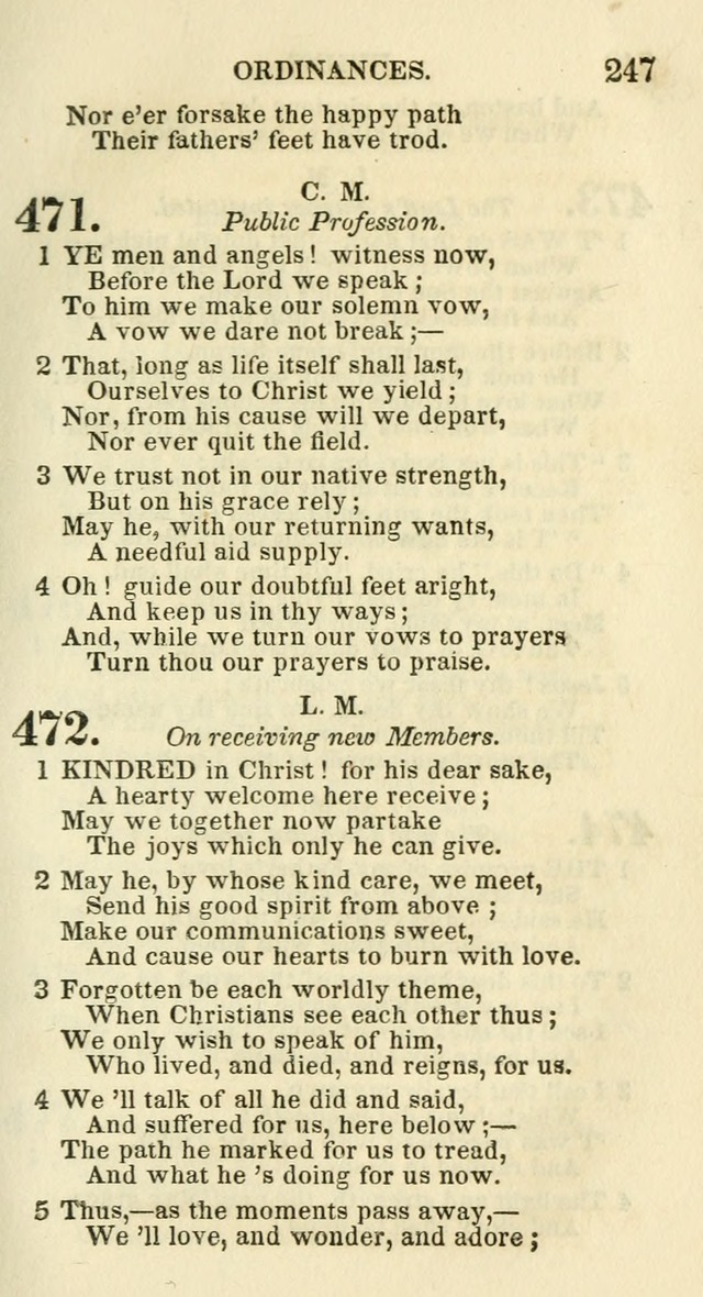 Social Psalmist: or hymns, selected for the private use and social meetings of evangelical Christians page 255