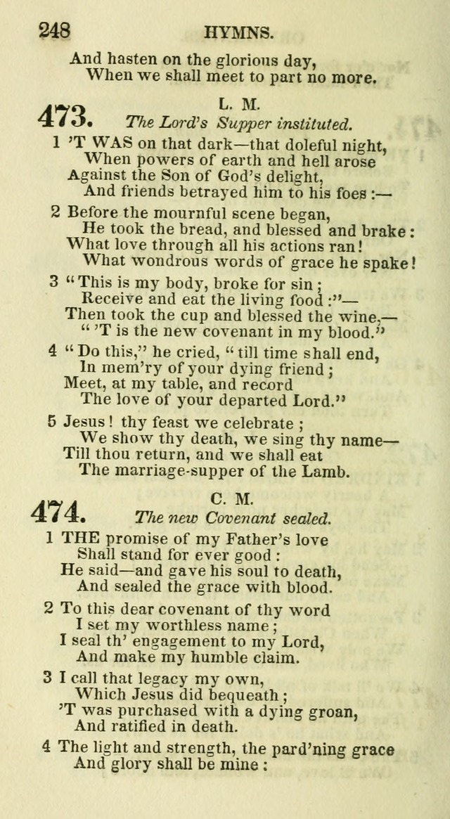 Social Psalmist: or hymns, selected for the private use and social meetings of evangelical Christians page 256