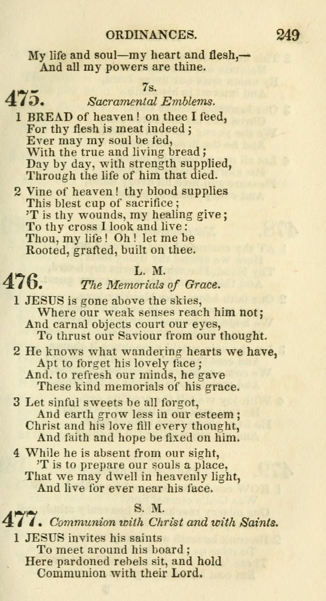 Social Psalmist: or hymns, selected for the private use and social meetings of evangelical Christians page 257