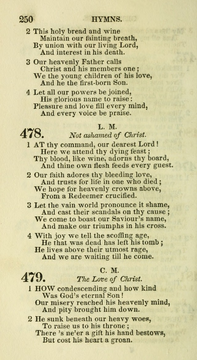 Social Psalmist: or hymns, selected for the private use and social meetings of evangelical Christians page 258