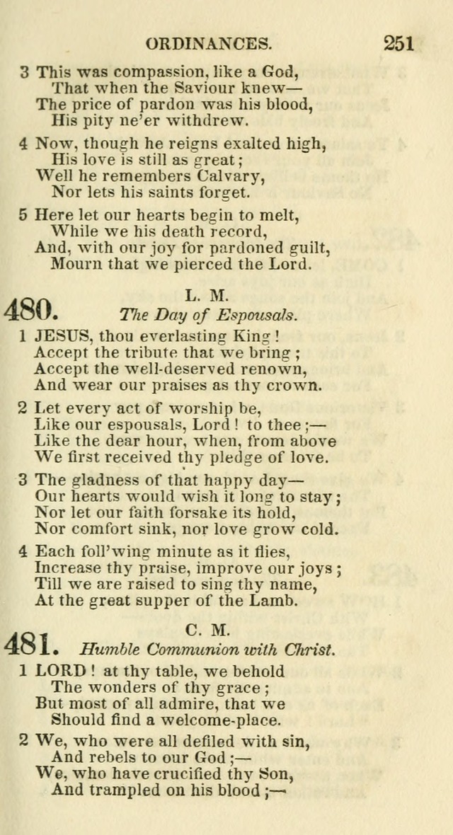 Social Psalmist: or hymns, selected for the private use and social meetings of evangelical Christians page 259