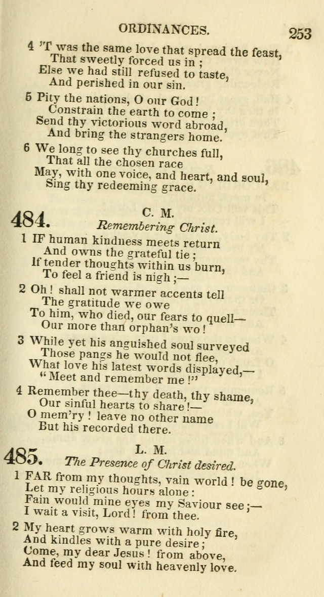 Social Psalmist: or hymns, selected for the private use and social meetings of evangelical Christians page 263