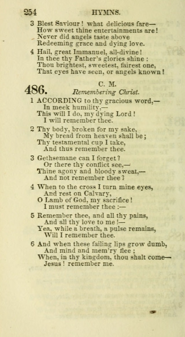 Social Psalmist: or hymns, selected for the private use and social meetings of evangelical Christians page 264