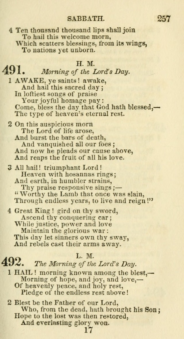 Social Psalmist: or hymns, selected for the private use and social meetings of evangelical Christians page 267