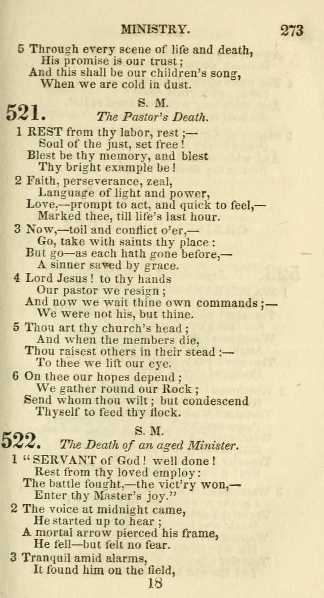 Social Psalmist: or hymns, selected for the private use and social meetings of evangelical Christians page 285