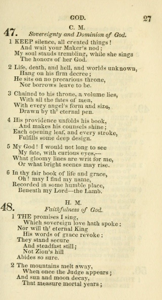 Social Psalmist: or hymns, selected for the private use and social meetings of evangelical Christians page 29