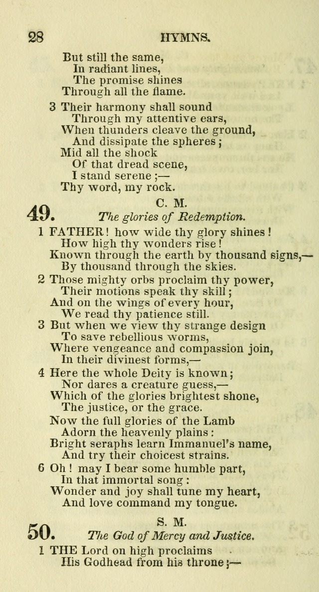 Social Psalmist: or hymns, selected for the private use and social meetings of evangelical Christians page 30