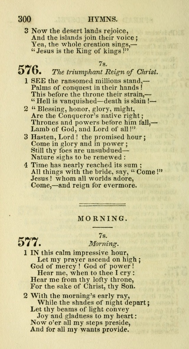 Social Psalmist: or hymns, selected for the private use and social meetings of evangelical Christians page 316